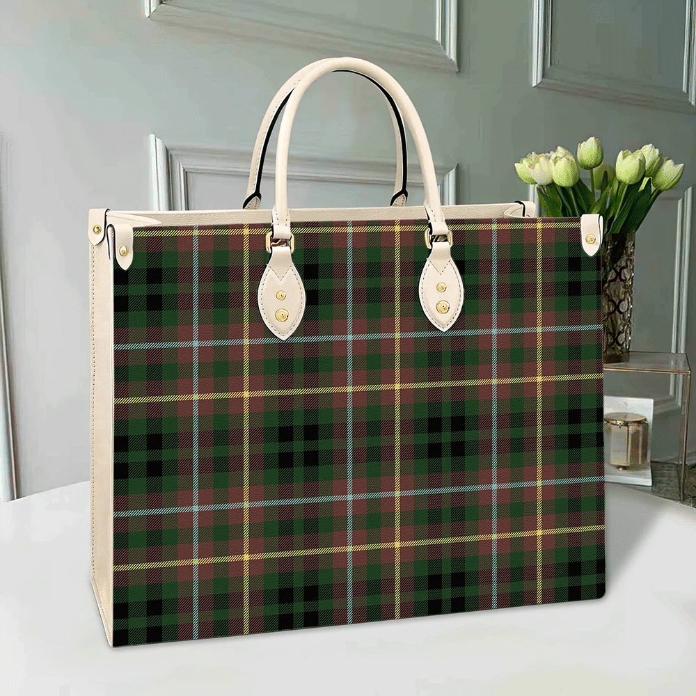 Clan Buchanan Hunting Tartan Leather Bag SA19 Clan Buchanan Tartan Today   