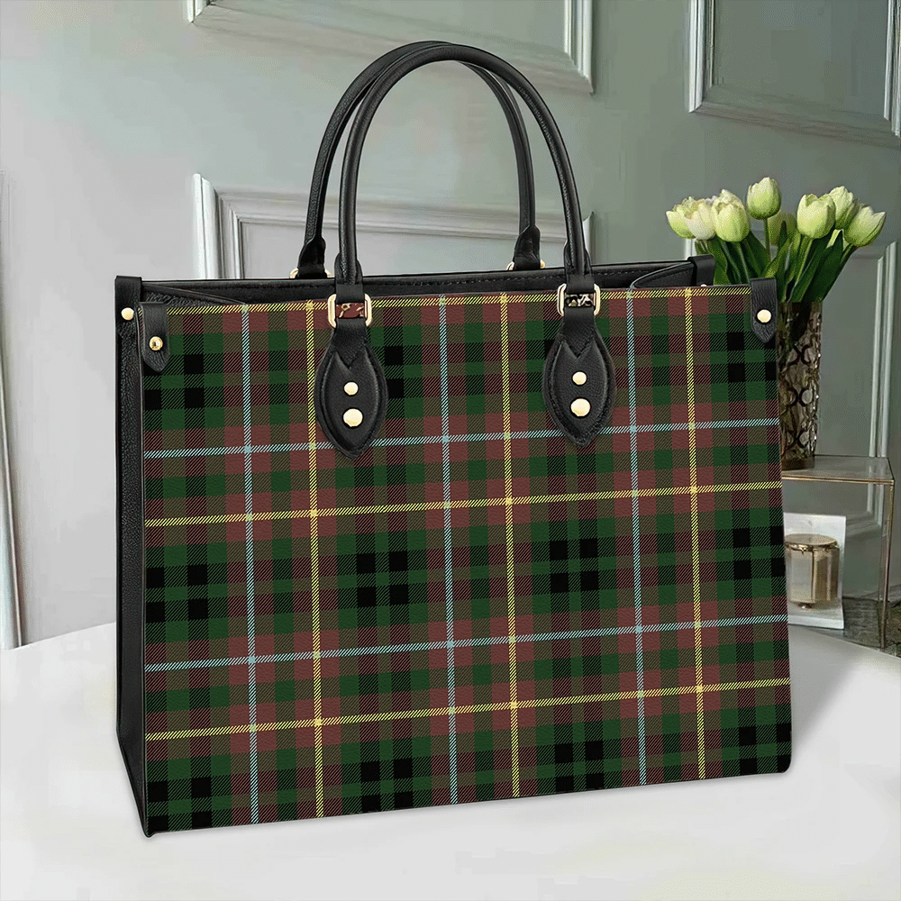 Clan Buchanan Hunting Tartan Leather Bag SA19 Clan Buchanan Tartan Today   