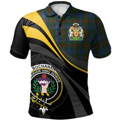 Clan Buchanan Hunting Tartan Polo Shirt - Royal Coat Of Arms Style FN72 Buchanan Hunting Tartan Tartan Polo   