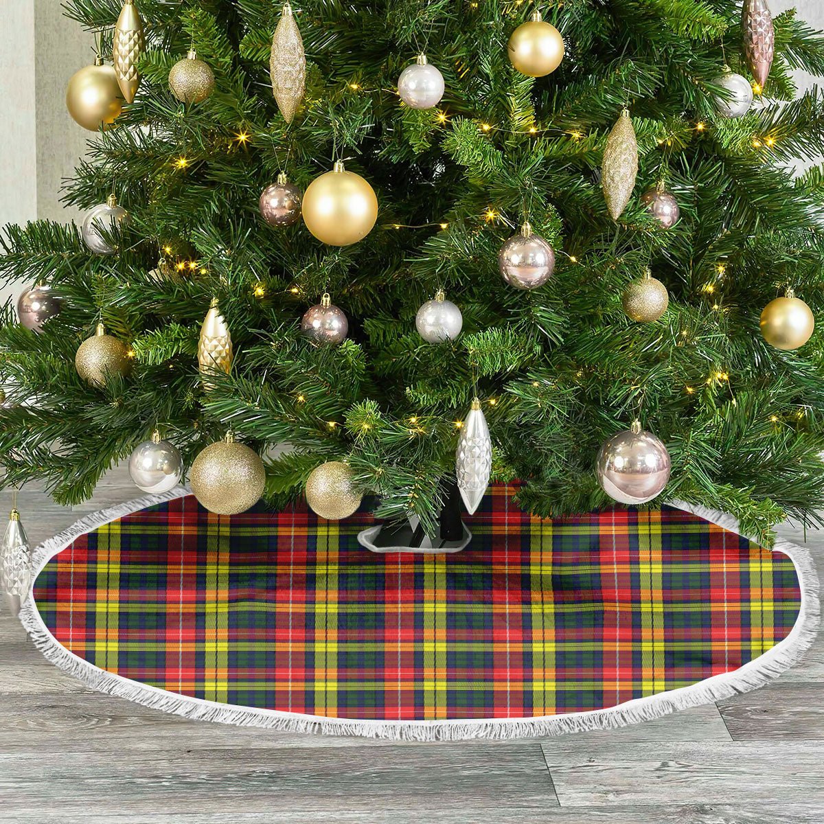 Clan Buchanan Modern Tartan Christmas Tree Skirt GC40 Buchanan Modern Tartan Tartan Christmas   