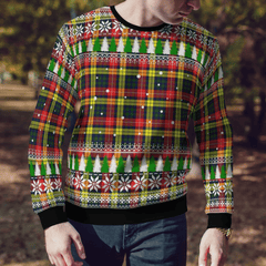 Clan Buchanan Modern Tartan Christmas Ugly Sweater OP70 Buchanan Modern Tartan Tartan Ugly Sweater   