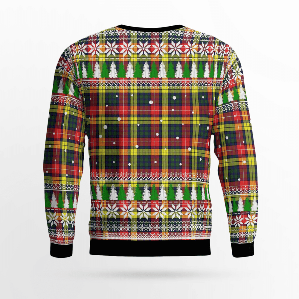Clan Buchanan Modern Tartan Christmas Ugly Sweater OP70 Buchanan Modern Tartan Tartan Ugly Sweater   