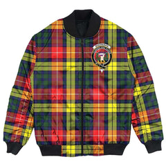 Clan Buchanan Modern Tartan Crest Bomber Jacket HZ15 Buchanan Modern Tartan Tartan Bomber Jacket   