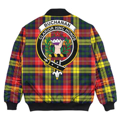 Clan Buchanan Modern Tartan Crest Bomber Jacket HZ15 Buchanan Modern Tartan Tartan Bomber Jacket   