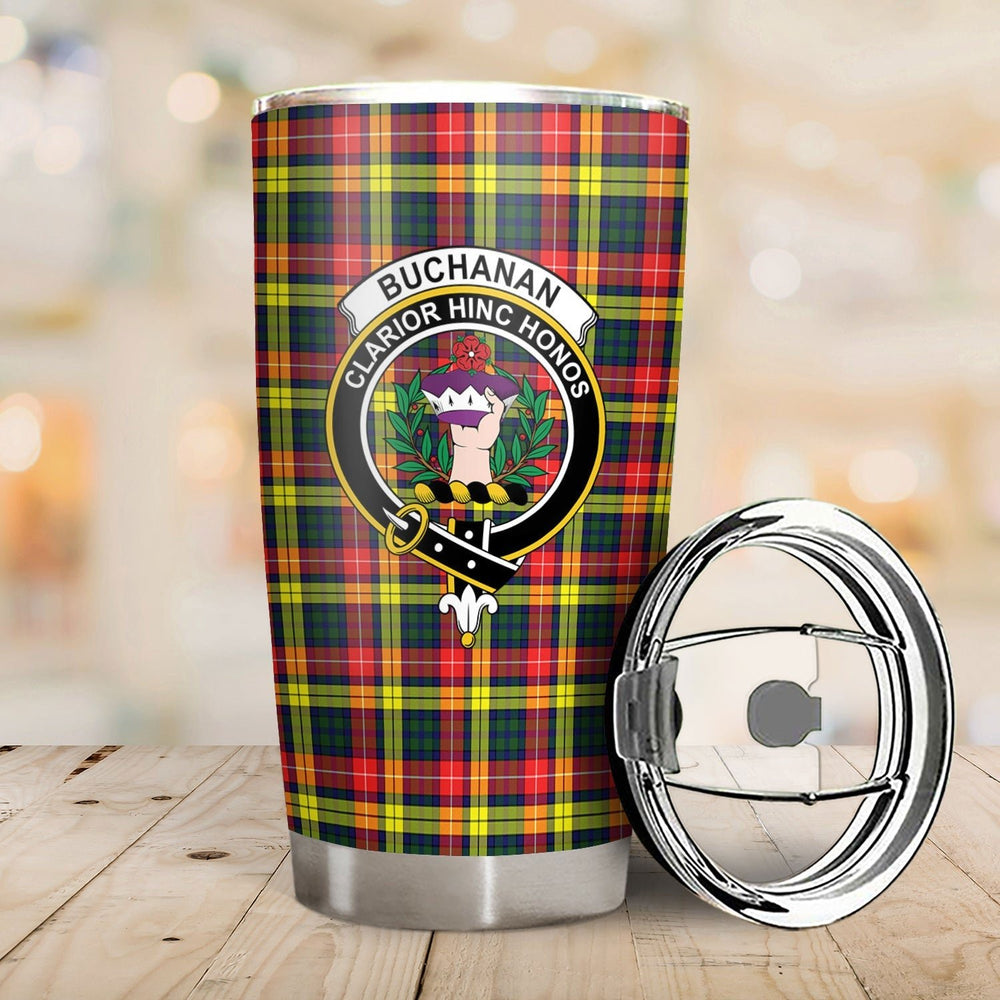 Clan Buchanan Modern Tartan Crest Tumbler WQ69 Clan Buchanan Tartan Today   