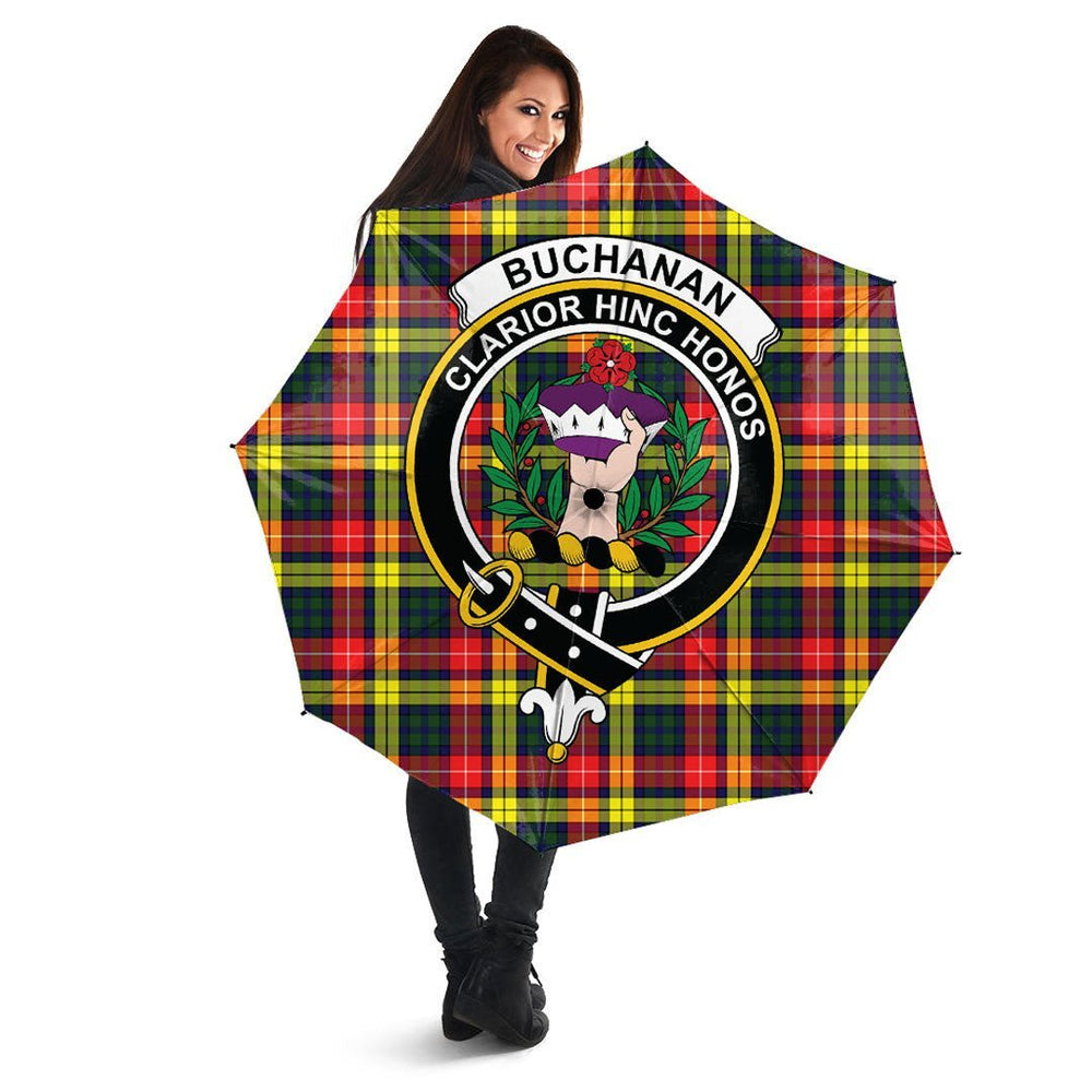 Clan Buchanan Modern Tartan Crest Umbrella ZM43 Clan Buchanan Tartan Today   