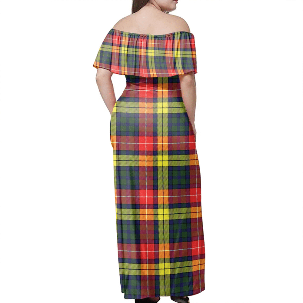 Clan Buchanan Modern Tartan Hawaii Dress OI57 Clan Buchanan Tartan Hawaii Dress   