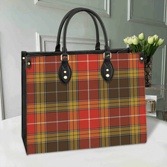 Clan Buchanan Old Set Tartan Leather Bag AZ22 Clan Buchanan Tartan Today   
