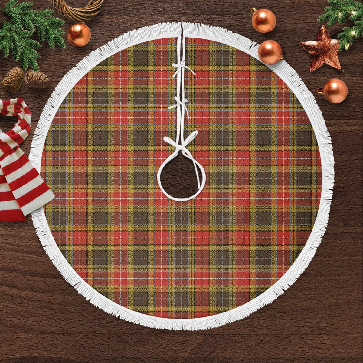 Clan Buchanan Old Set Weathered Tartan Christmas Tree Skirt XM44 Buchanan Old Set Weathered Tartan Tartan Christmas   