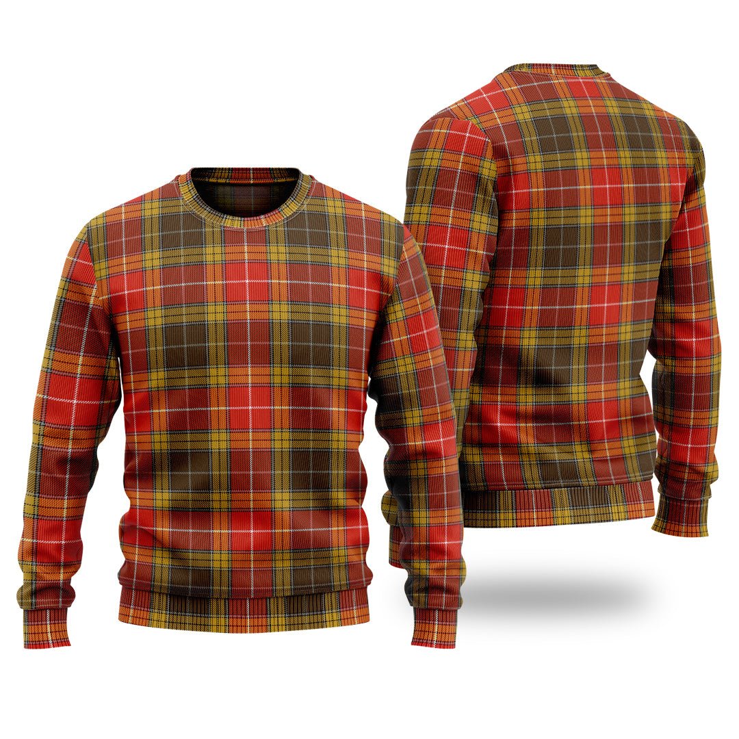 Clan Buchanan Old Set Weathered Tartan Christmas Ugly Sweater CC41 Buchanan Old Set Weathered Tartan Tartan Sweater   
