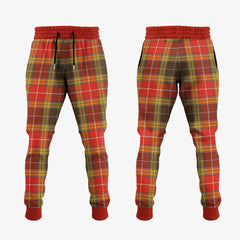 Clan Buchanan Old Set Weathered Tartan Crest Jogger Sweatpants LR32 Clan Buchanan Tartan Today   