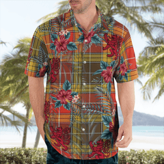 Clan Buchanan Old Set Weathered Tartan Scottish Lion Hawaiian Shirt GQ62 Buchanan Old Set Weathered Tartan Tartan Hawaii Shirt   