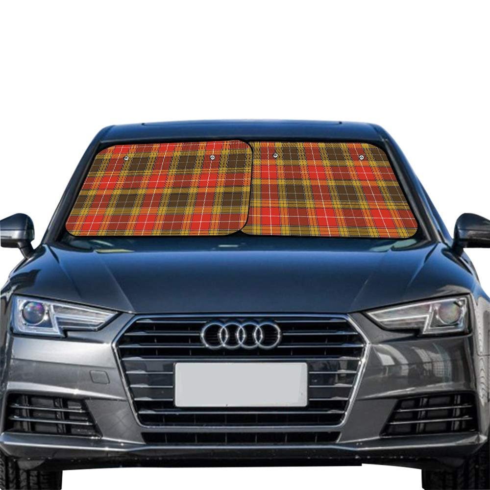 Clan Buchanan Old Set Weathered Tartan Sun Shade 2 Pieces TS91 Clan Buchanan Tartan Today   