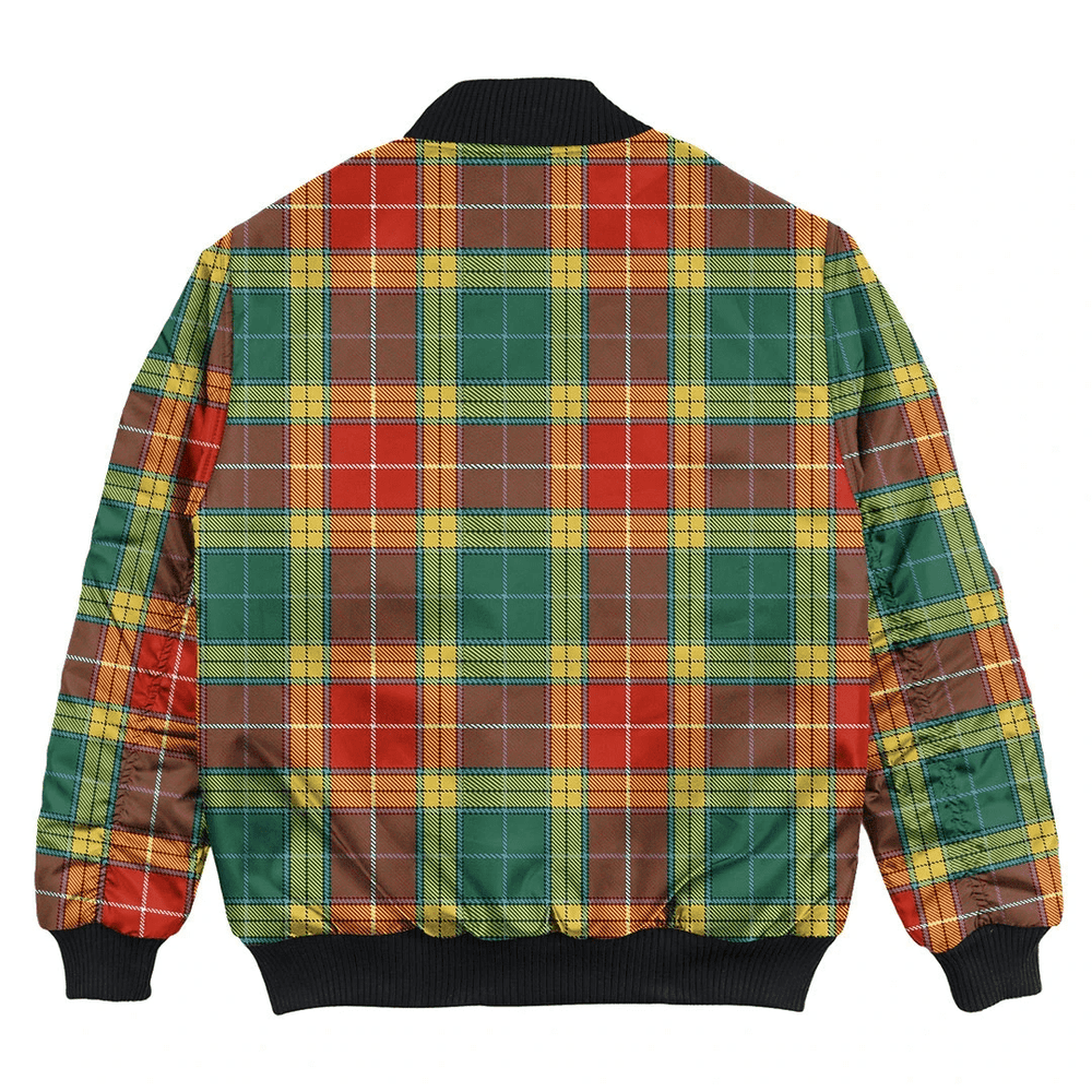 Clan Buchanan Old Sett Tartan Bomber Jacket BW39 Buchanan Old Sett Tartan Tartan Bomber Jacket   