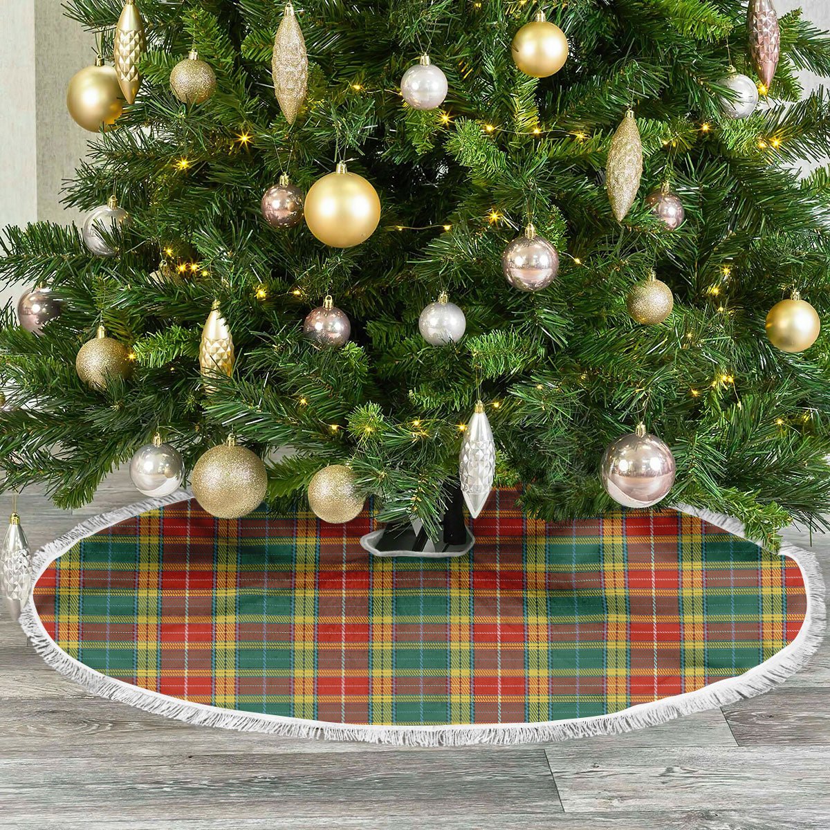 Clan Buchanan Old Sett Tartan Christmas Tree Skirt RG68 Buchanan Old Sett Tartan Tartan Christmas   