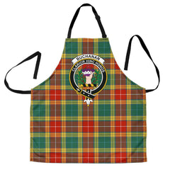 Clan Buchanan Old Sett Tartan Crest Apron CN51 Clan Buchanan Tartan Today   