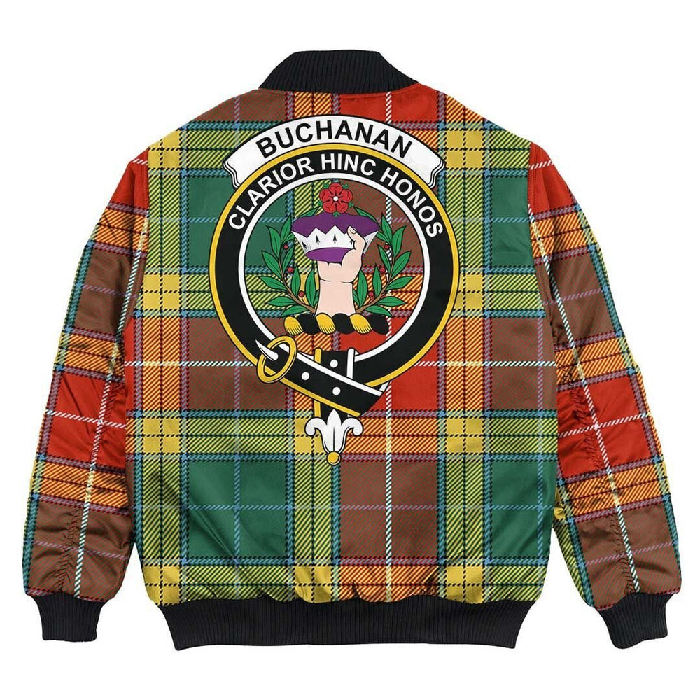 Clan Buchanan Old Sett Tartan Crest Bomber Jacket YL71 Buchanan Old Sett Tartan Tartan Bomber Jacket   