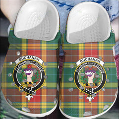 Clan Buchanan Old Sett Tartan Crest Clogs Classic BR44 Buchanan Old Sett Tartan Tartan Today   