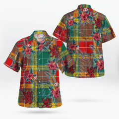 Clan Buchanan Old Sett Tartan Scottish Lion Hawaiian Shirt BN55 Buchanan Old Sett Tartan Tartan Hawaii Shirt   
