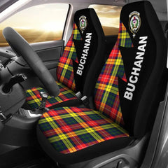Clan Buchanan Tartan Crest Car Seat Cover  - Flash StyleZI75 Clan Buchanan Tartan Today   
