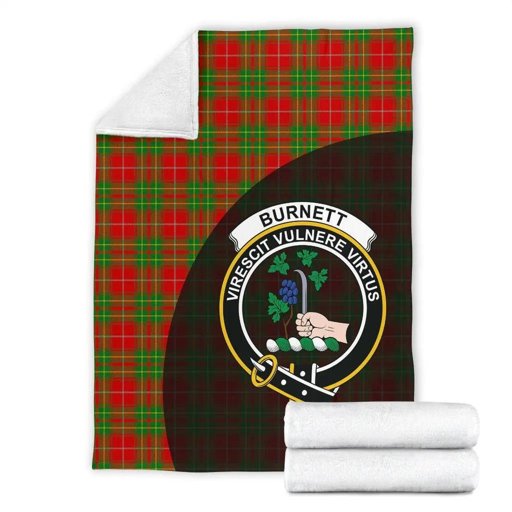 Clan Burnett Ancient Tartan Crest Blanket Wave Style CK78 Clan Burnett Tartan Today   