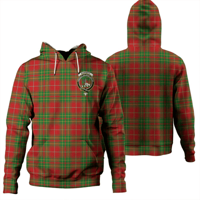 Clan Burnett Ancient Tartan Hoodie Crest KVNAQXWK-1