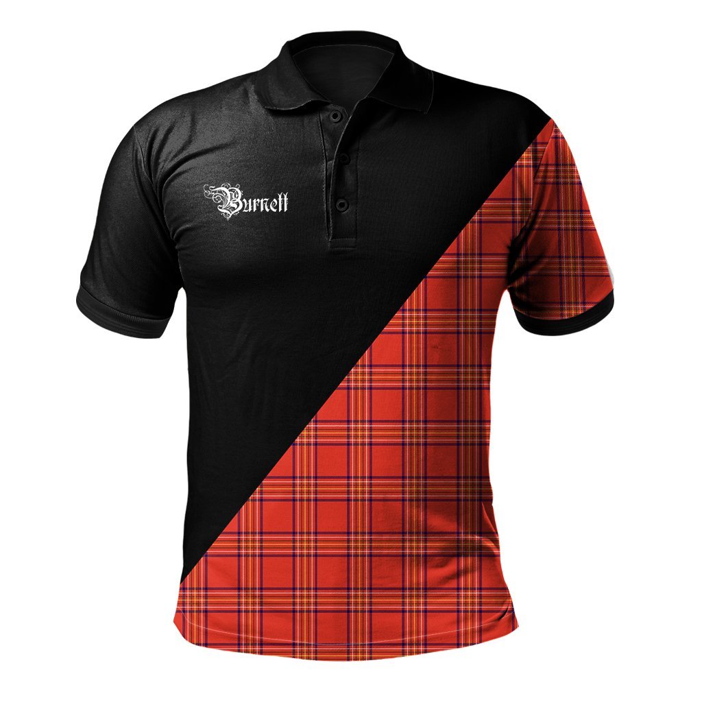 Clan Burnett Modern Clan - Military Polo Shirt UE84 Burnett Modern Tartan Tartan Polo   