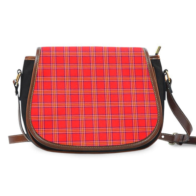 Clan Burnett Modern Tartan Saddle Handbags JF76