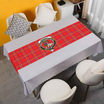 Clan Burnett Tartan Crest Table Runner Cotton SA38