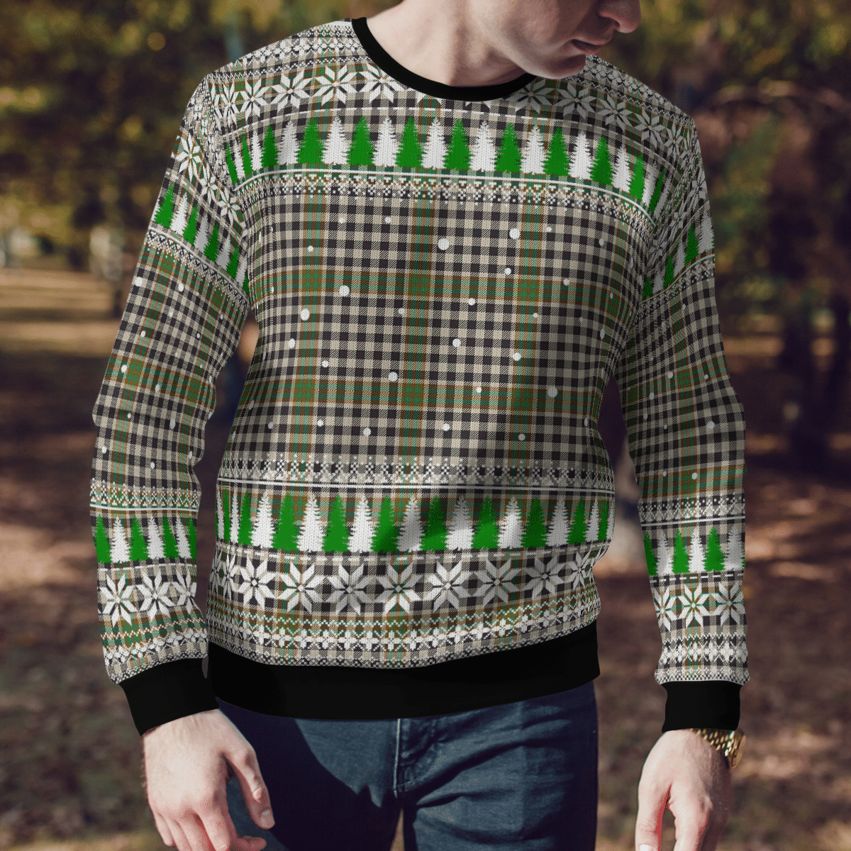 Clan Burns Check Tartan Christmas Ugly Sweater UV86 Burns Check Tartan Tartan Ugly Sweater   
