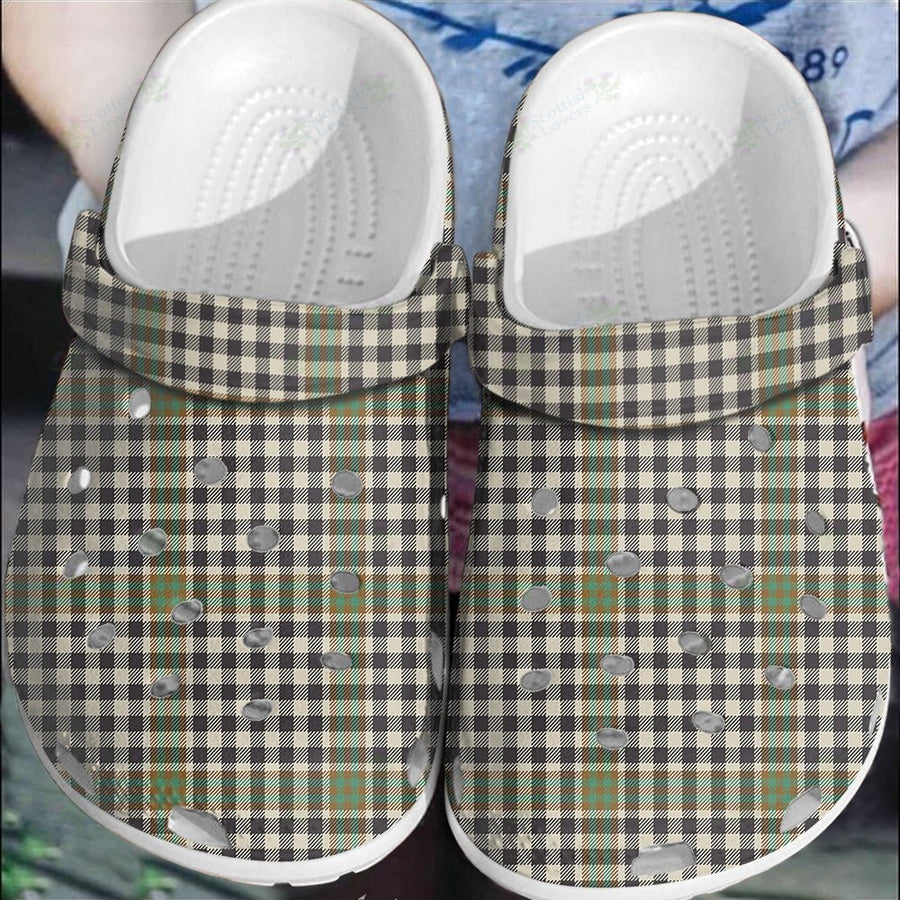 Clan Burns Check Tartan Clogs Classic