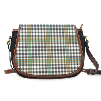 Clan Burns Check Tartan Saddle Handbags PZ44