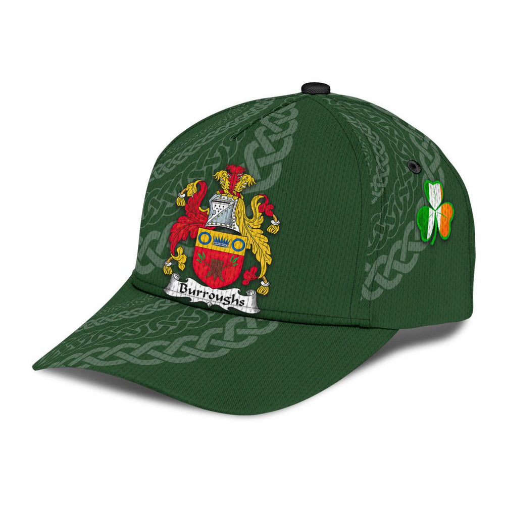 Clan Burroughs Coat Of Arms - Irish Family Crest St Patrick's Day Classic CapRH39 Classic Cap - Burroughs Coat Of Arms St Patrick's Day Classic Cap Irish Cap   