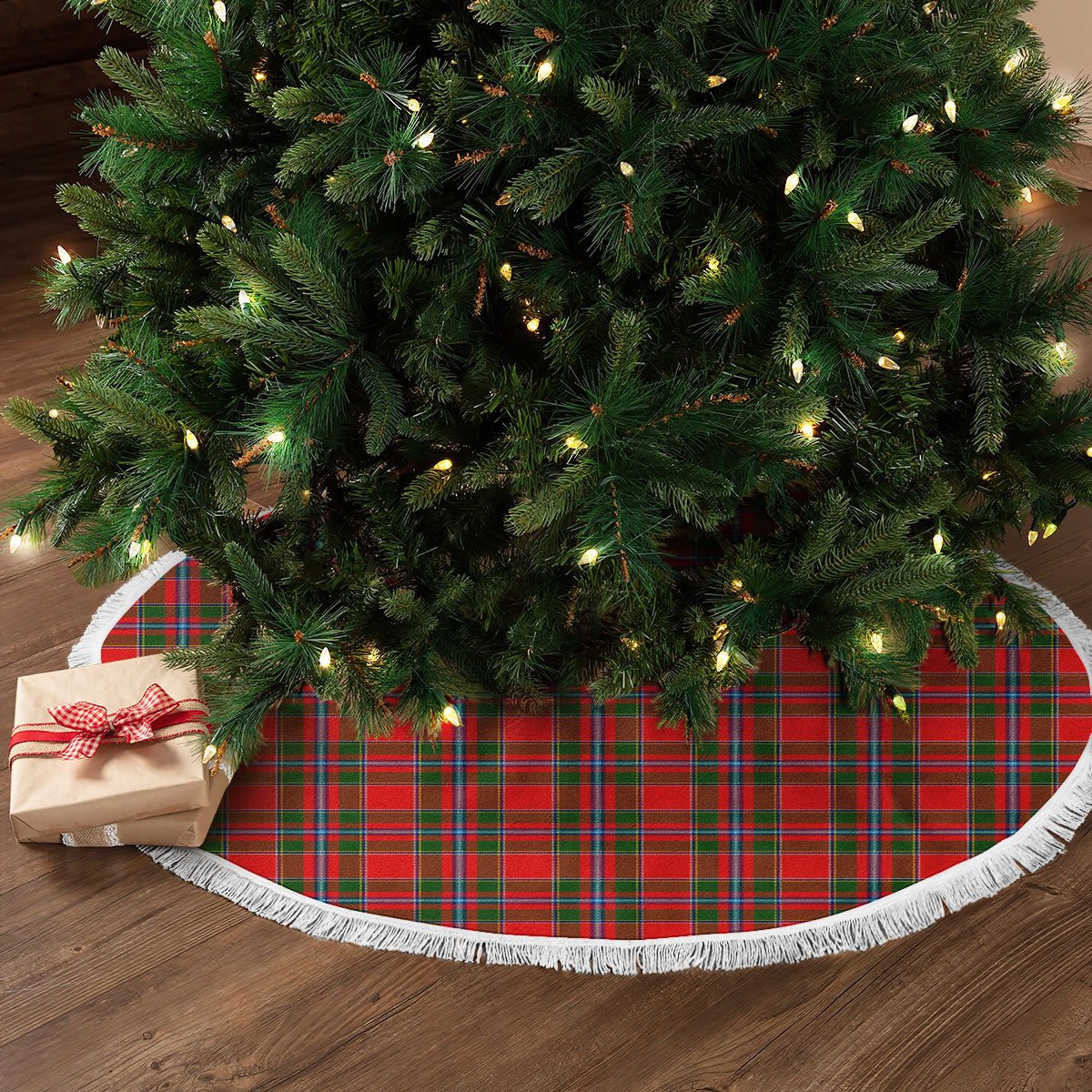 Clan Butter Tartan Christmas Tree Skirt NN50 Butter Tartan Tartan Christmas   