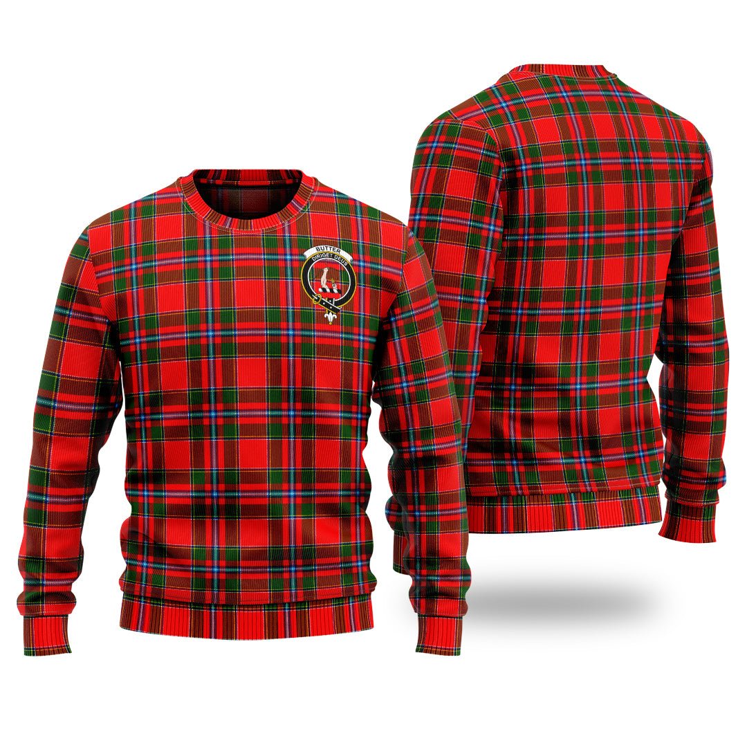 Clan Butter Tartan Christmas Ugly Sweater SJ95 Butter Tartan Tartan Sweater   