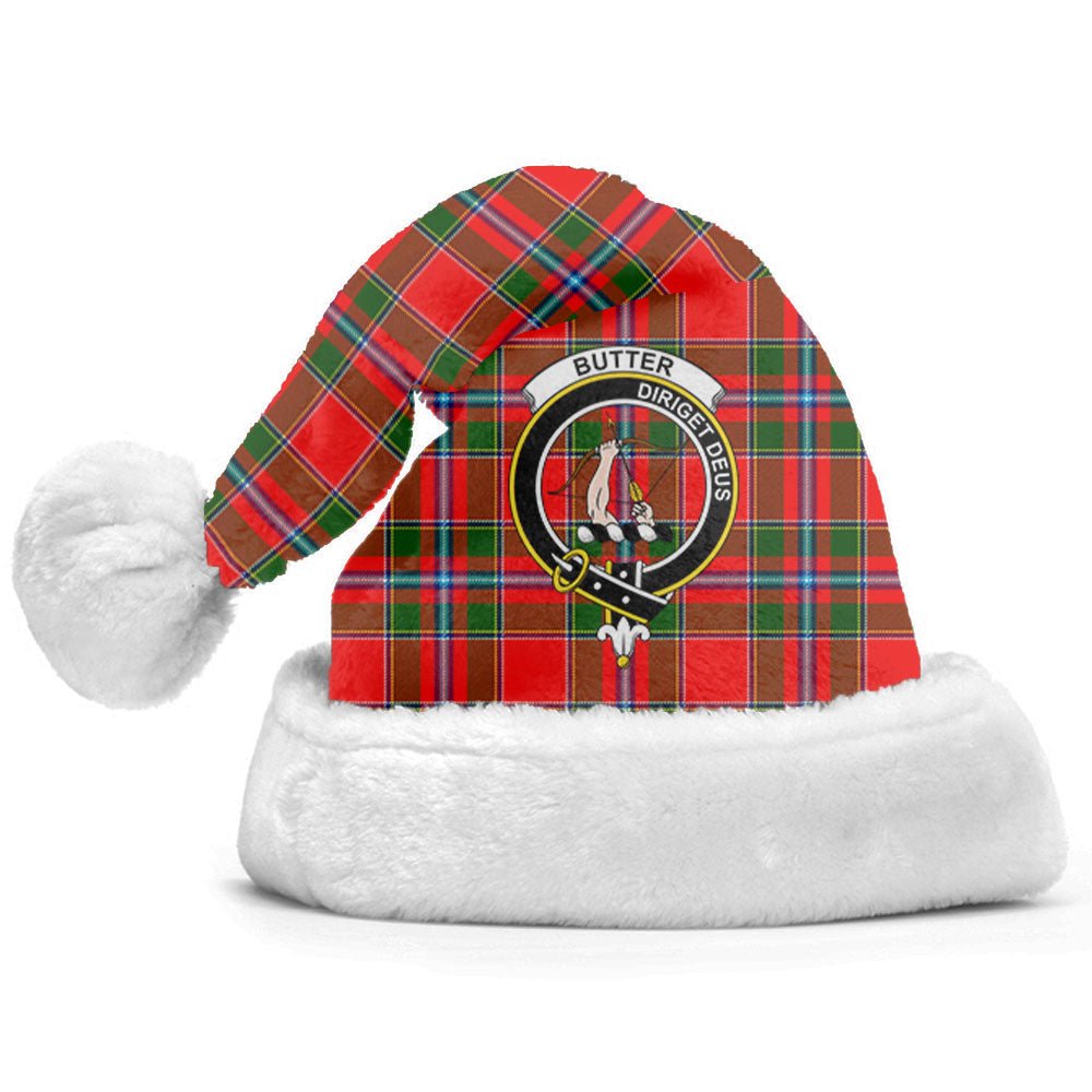 Clan Butter Tartan Crest Christmas Santa Hat MJ86 Butter Tartan Tartan Santa Hat   