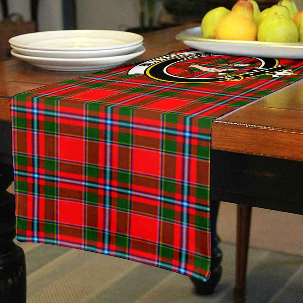 Clan Butter Tartan Crest Table Runner Cotton ZU46 Butter Tartan Tartan Table Runner   