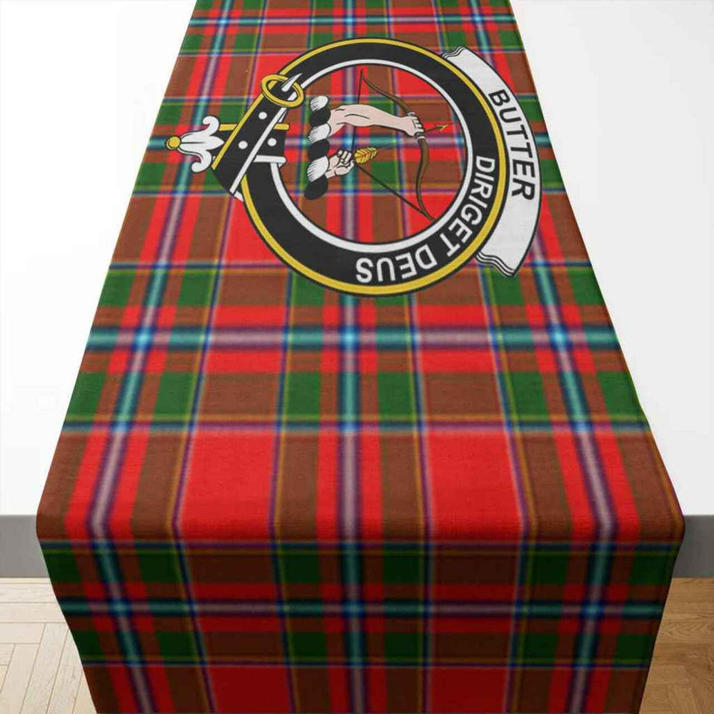 Clan Butter Tartan Crest Table Runner Cotton ZU46 Butter Tartan Tartan Table Runner   