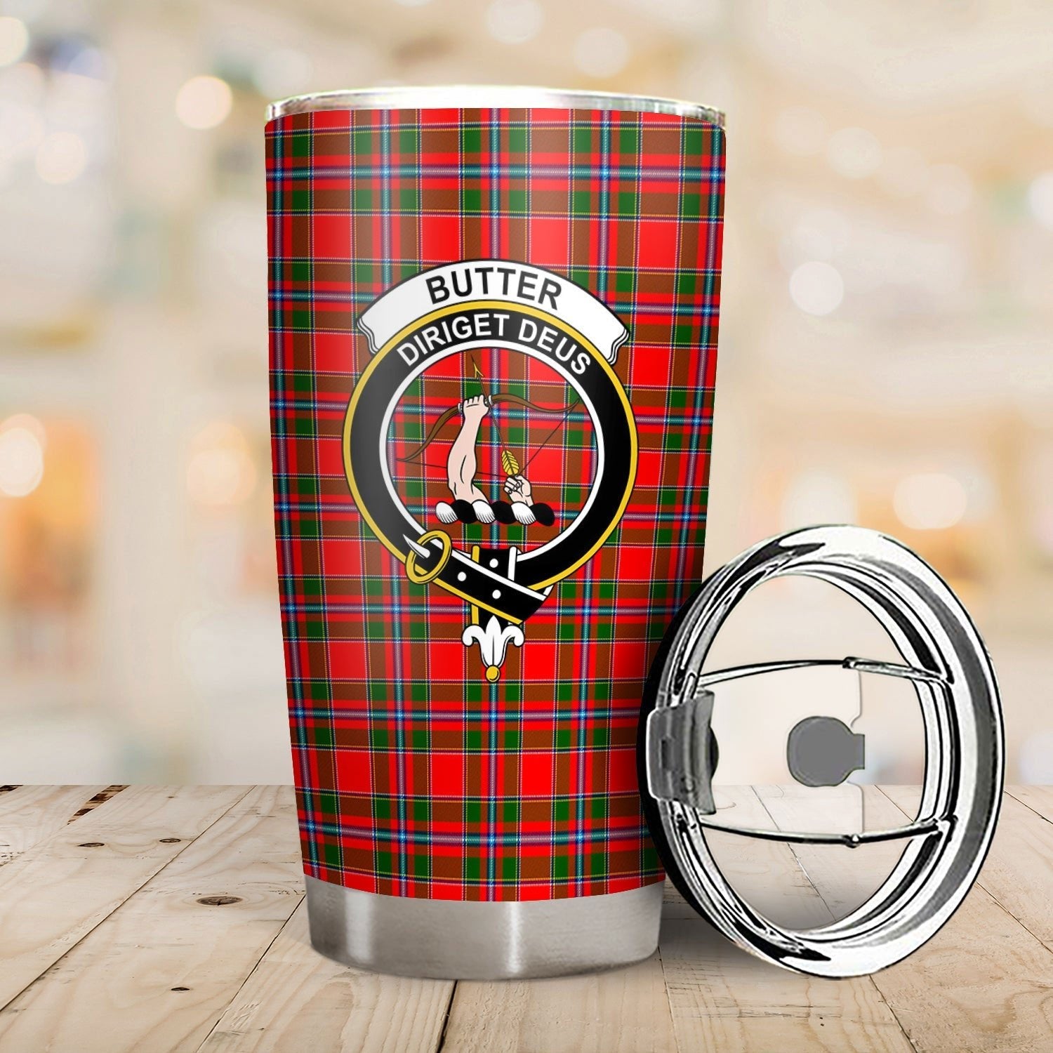 Clan Butter Tartan Crest Tumbler SY75 Clan Butter Tartan Today   