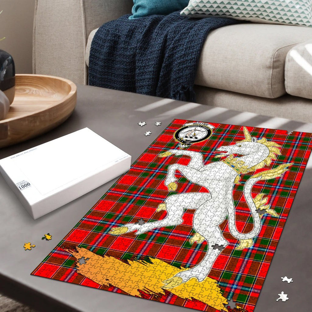 Clan Butter Tartan Crest Unicorn Scotland Jigsaw Puzzles Gift For Family LM34 Clan Butter Tartan Today   