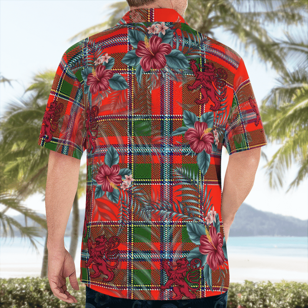Clan Butter Tartan Scottish Lion Hawaiian Shirt YR47 Butter Tartan Tartan Hawaii Shirt   