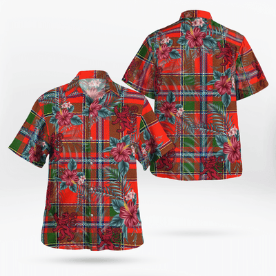 Clan Butter Tartan Scottish Lion Hawaiian Shirt