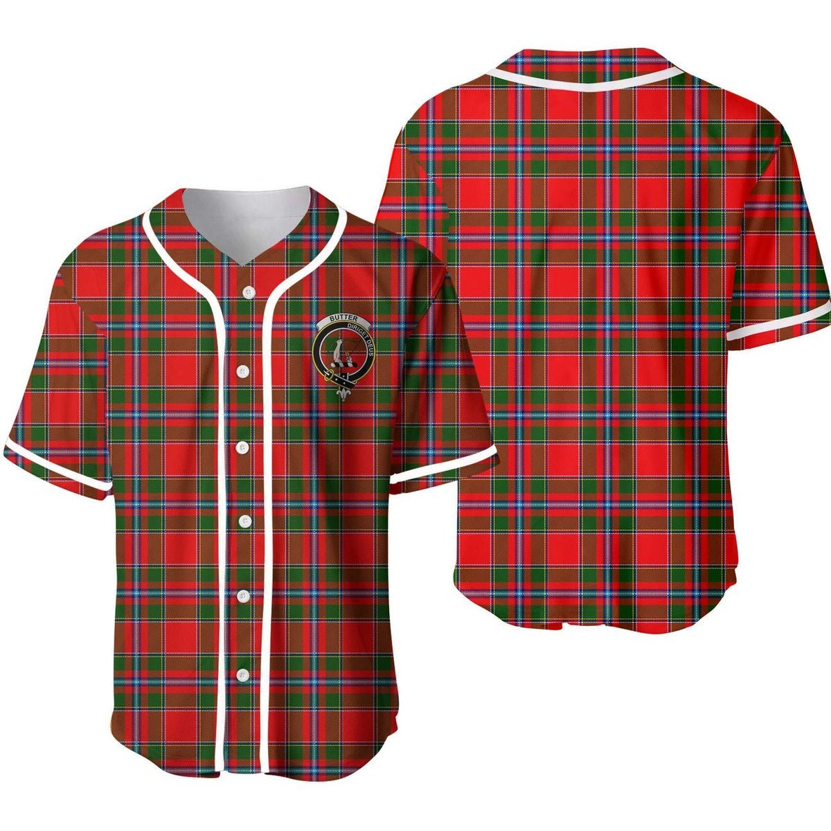 Clan Butter Tartan Unisex Baseball Jersey NB67WM77 Clan Butter Tartan Today   