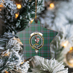 Clan Byres 1 Tartan Crest Star Ceramic Ornament NL44 Byres 1 Tartan Tartan Christmas   