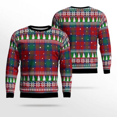 Clan Byres 2 Tartan Christmas Ugly Sweater