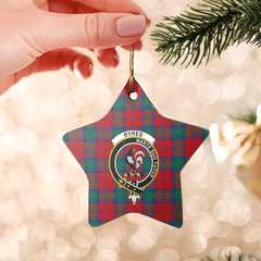 Clan Byres 2 Tartan Crest Star Ceramic Ornament FJ76 Byres 2 Tartan Tartan Christmas   
