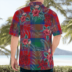 Clan Byres 2 Tartan Scottish Lion Hawaiian Shirt FN91 Byres 2 Tartan Tartan Hawaii Shirt   