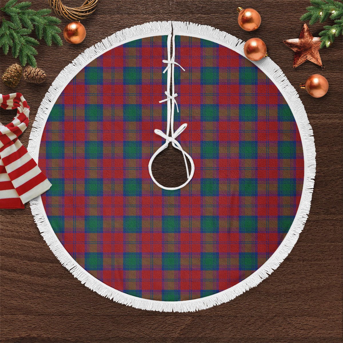 Clan Byres Tartan Christmas Tree Skirt LD23 Byres Tartan Tartan Christmas   