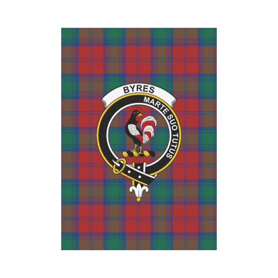 Clan Byres Tartan Crest Garden Flag