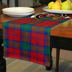 Clan Byres Tartan Crest Table Runner Cotton QX63 Byres Tartan Tartan Table Runner   